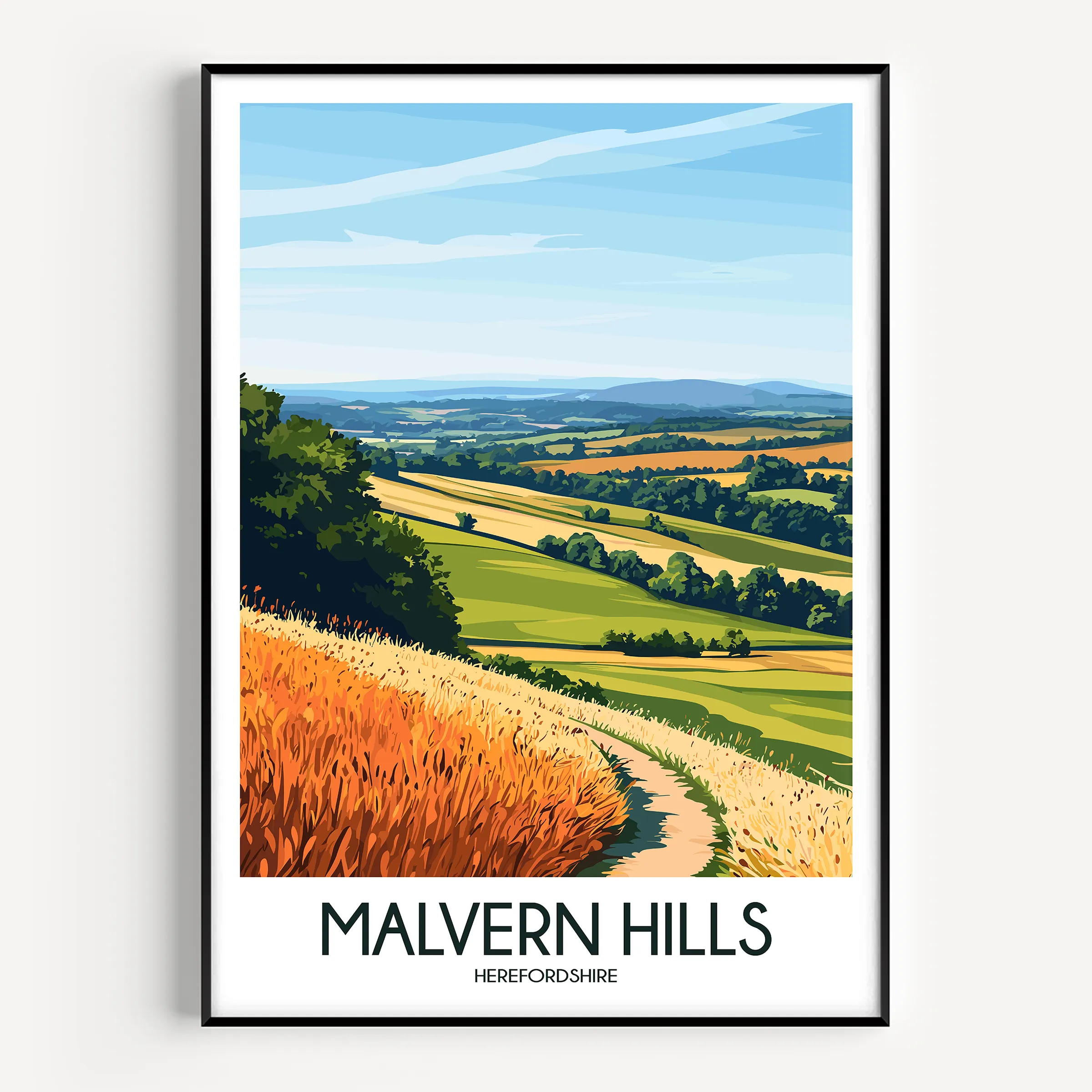 Malvern Hills Minimalist Wall Art