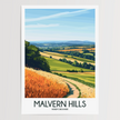 Malvern Hills Retro Travel Illustration