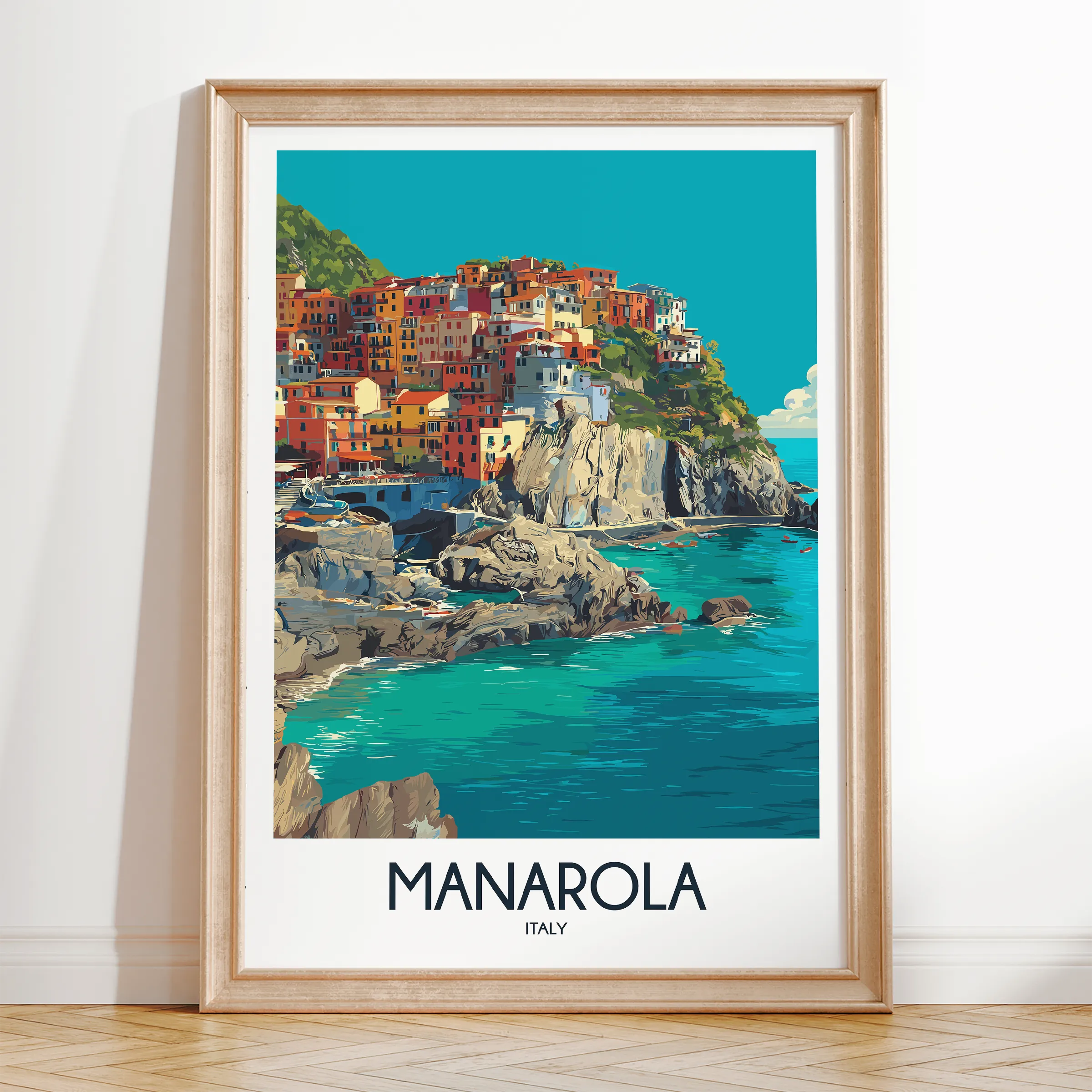 Manarola Minimalist Wall Art