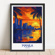 Manila Retro Travel Illustration