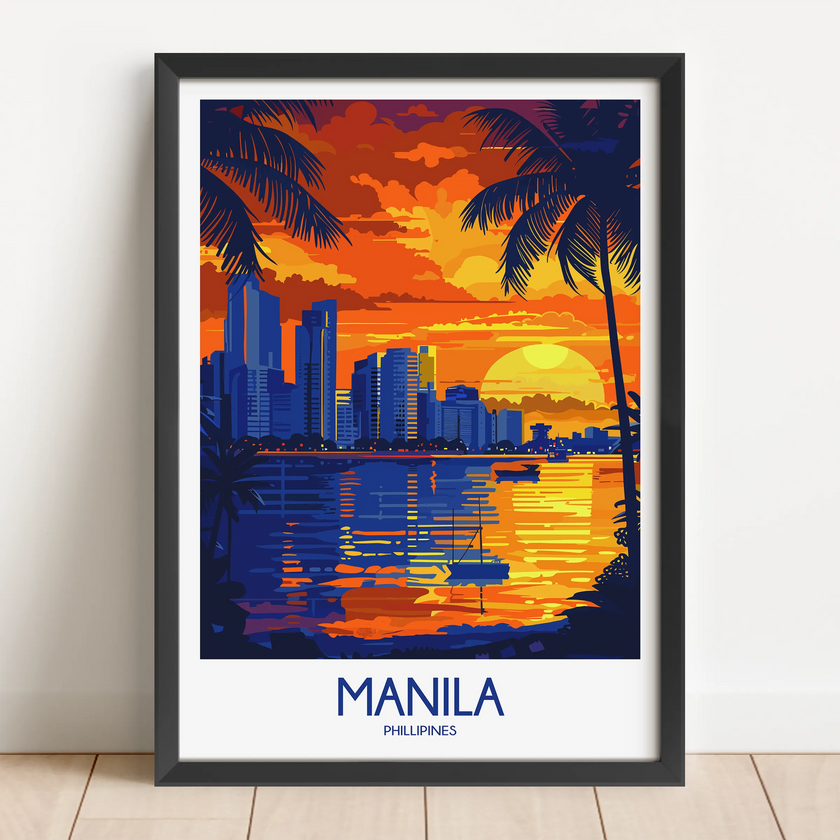 Manila Retro Travel Illustration