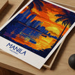 Manila Vintage Style Print