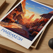 Marrakesh Modern Travel Poster