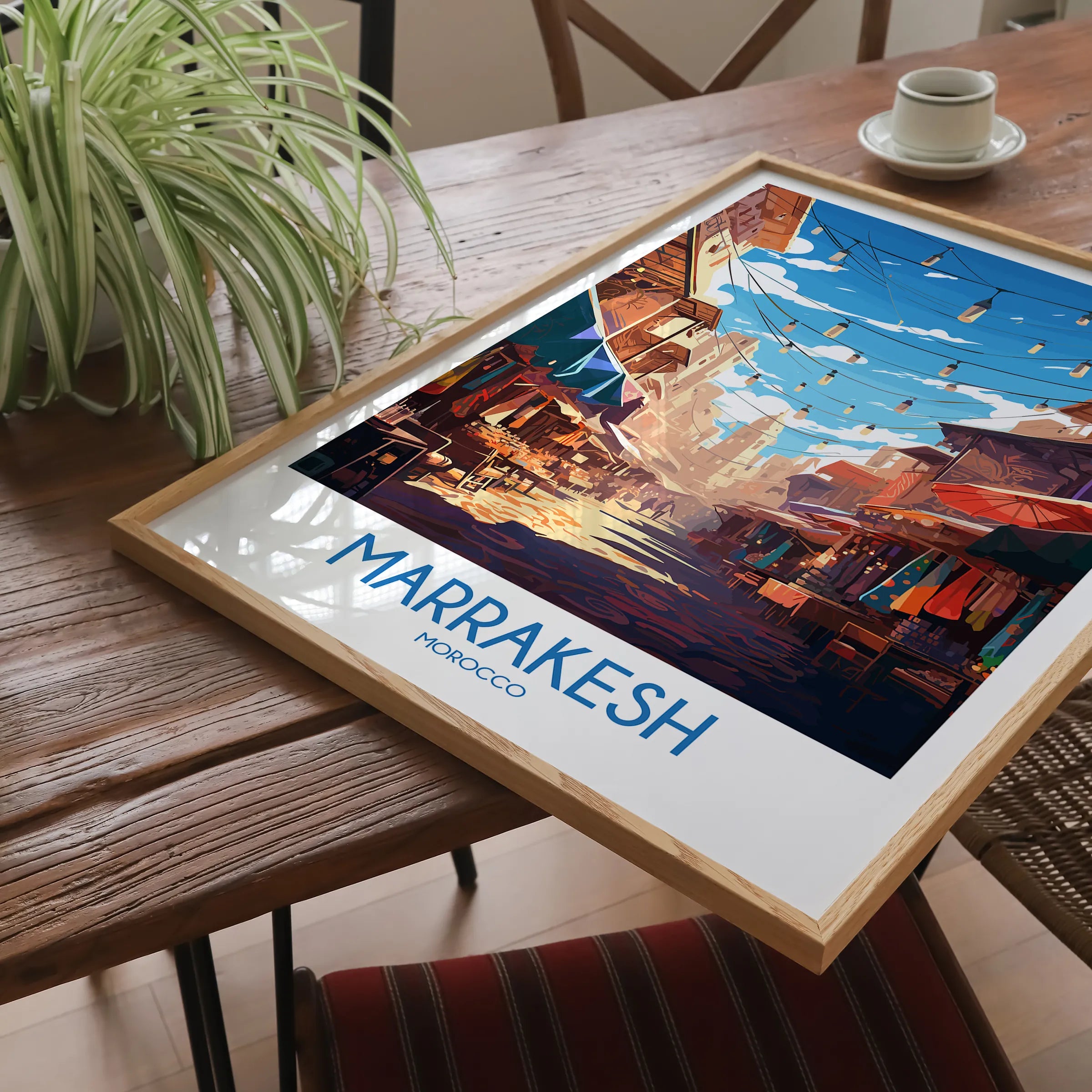 Marrakesh Modern Travel Poster