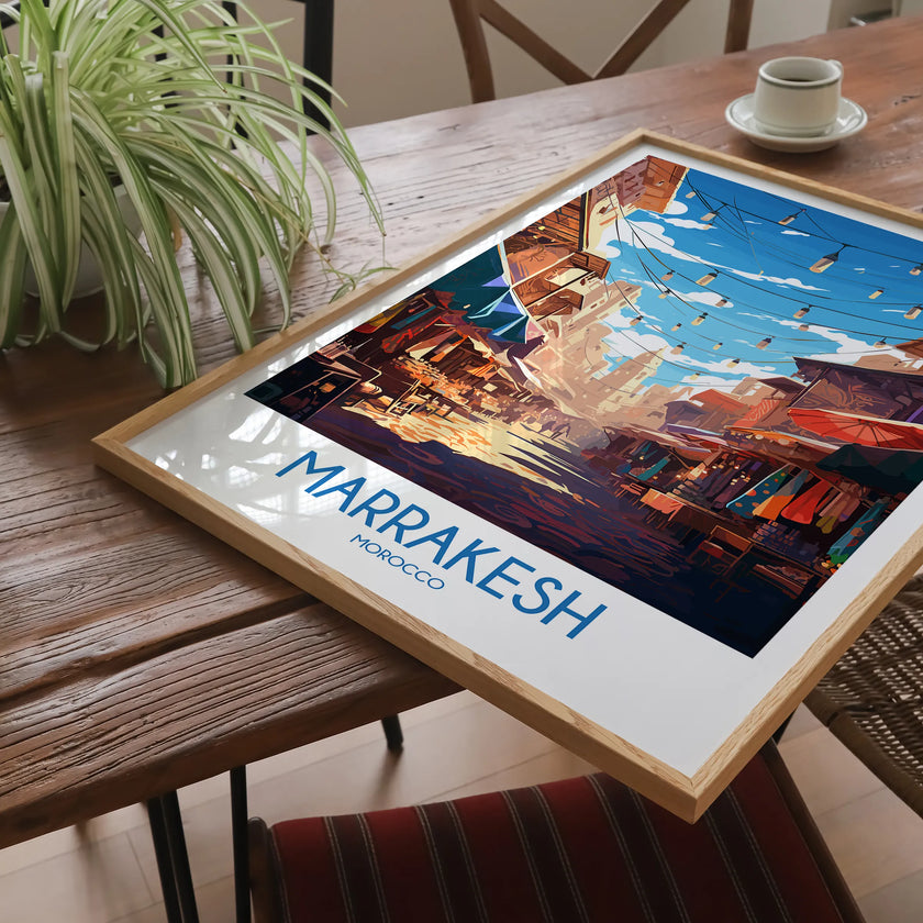 Marrakesh Modern Travel Poster
