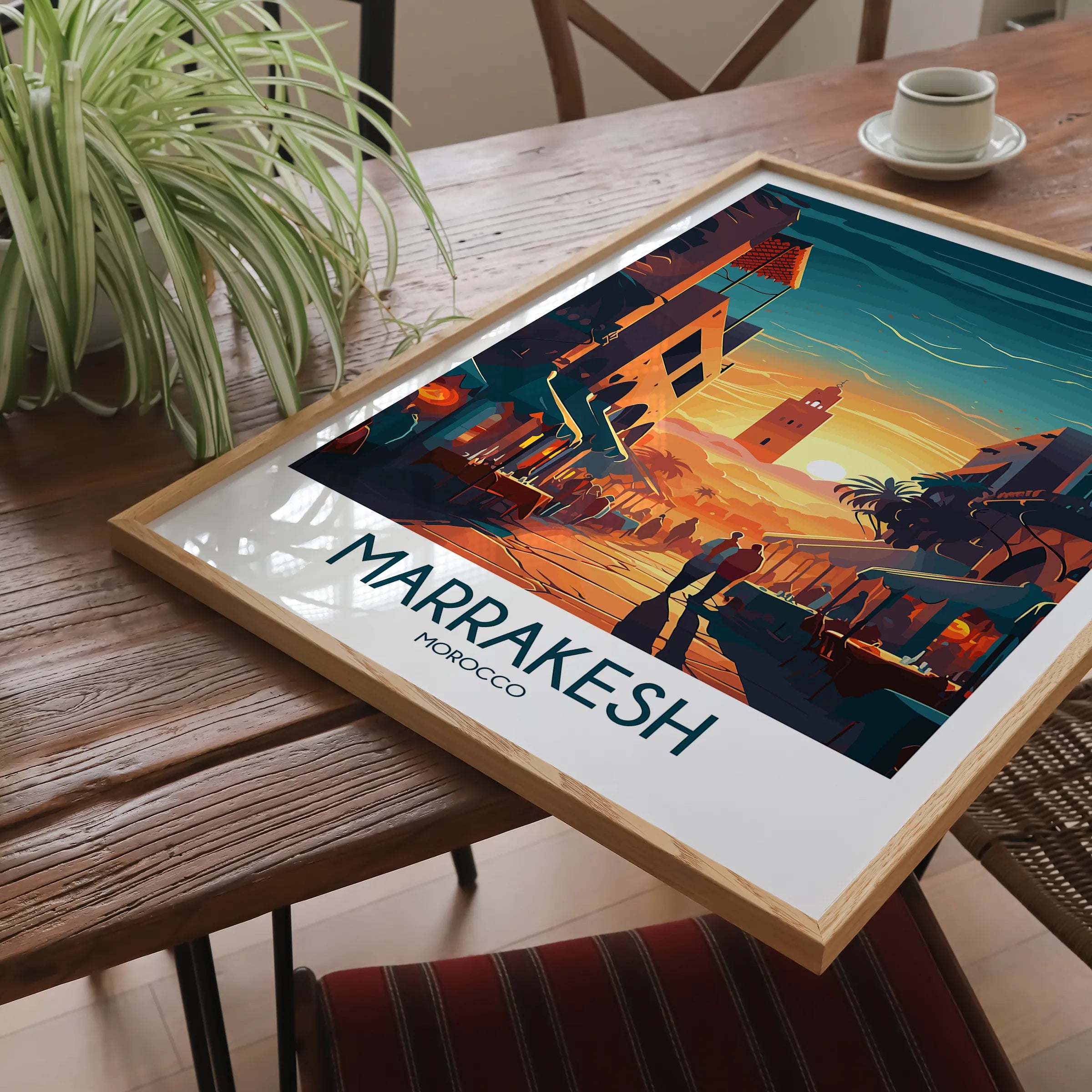 Marrakesh Modern Travel Poster