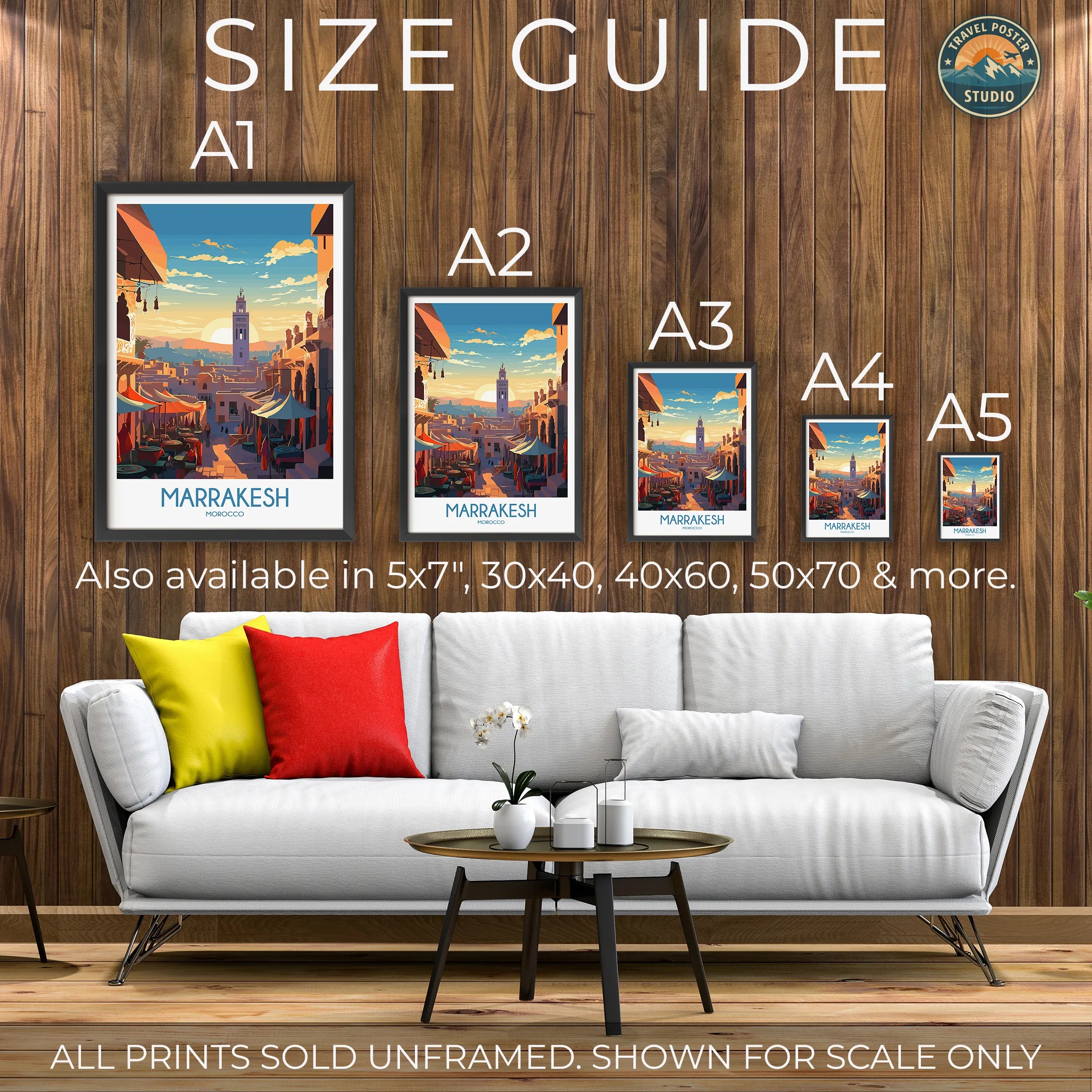 Marrakesh Modern Travel Poster