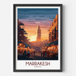 Marrakesh Modern Travel Poster
