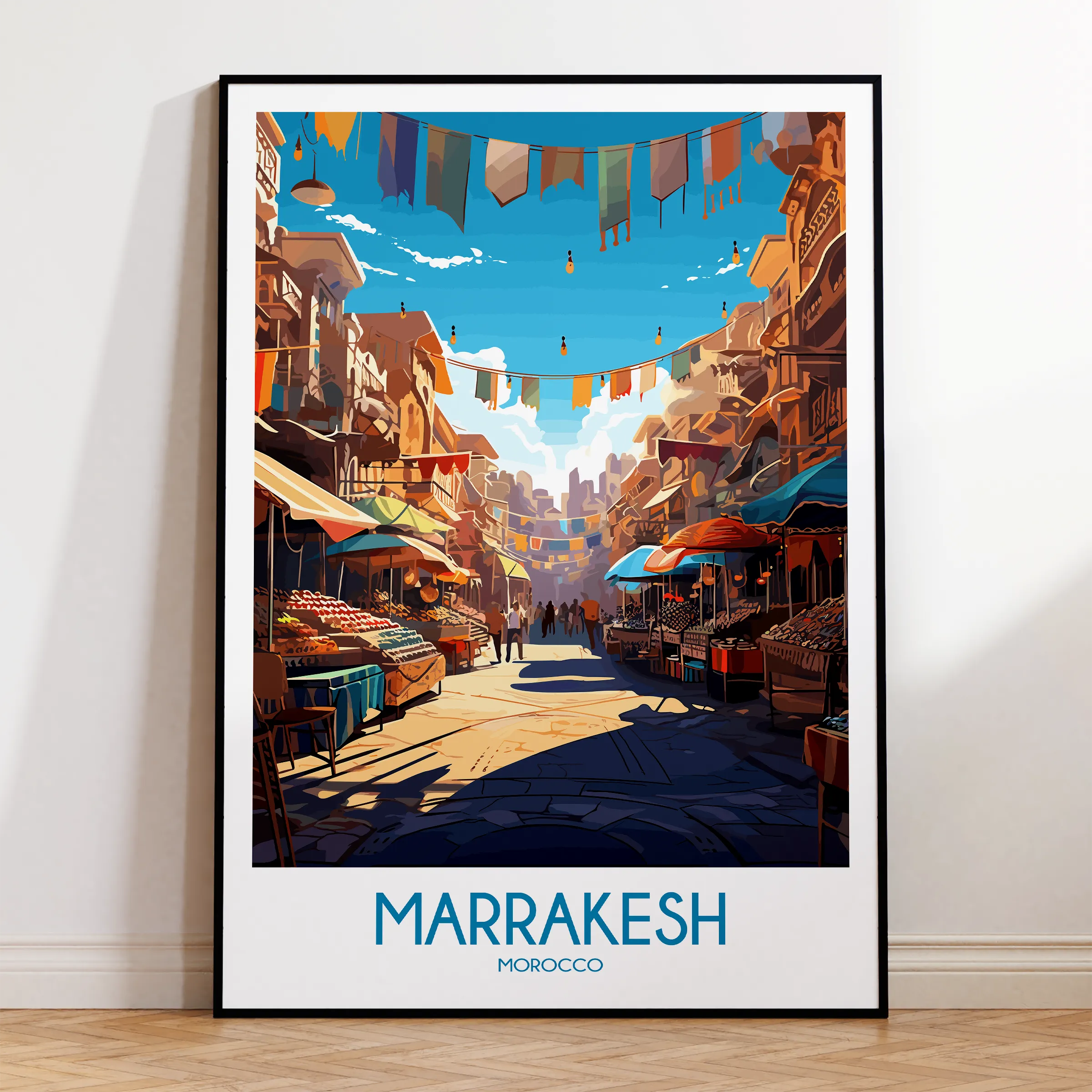 Marrakesh Modern Travel Poster