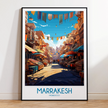 Marrakesh Modern Travel Poster