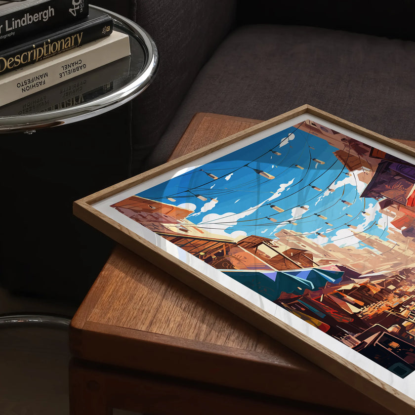 Marrakesh Retro Travel Illustration