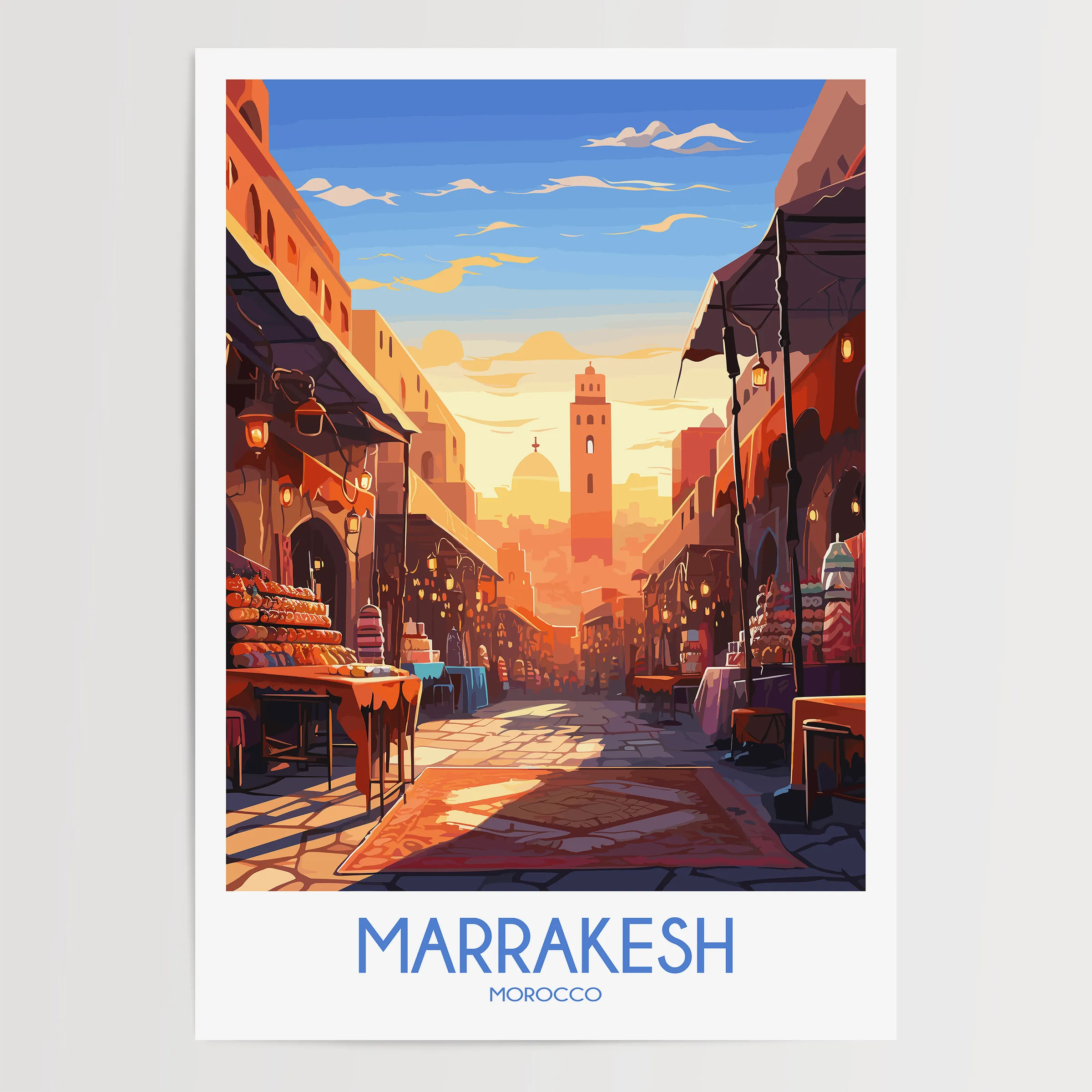 Marrakesh Vintage Style Print
