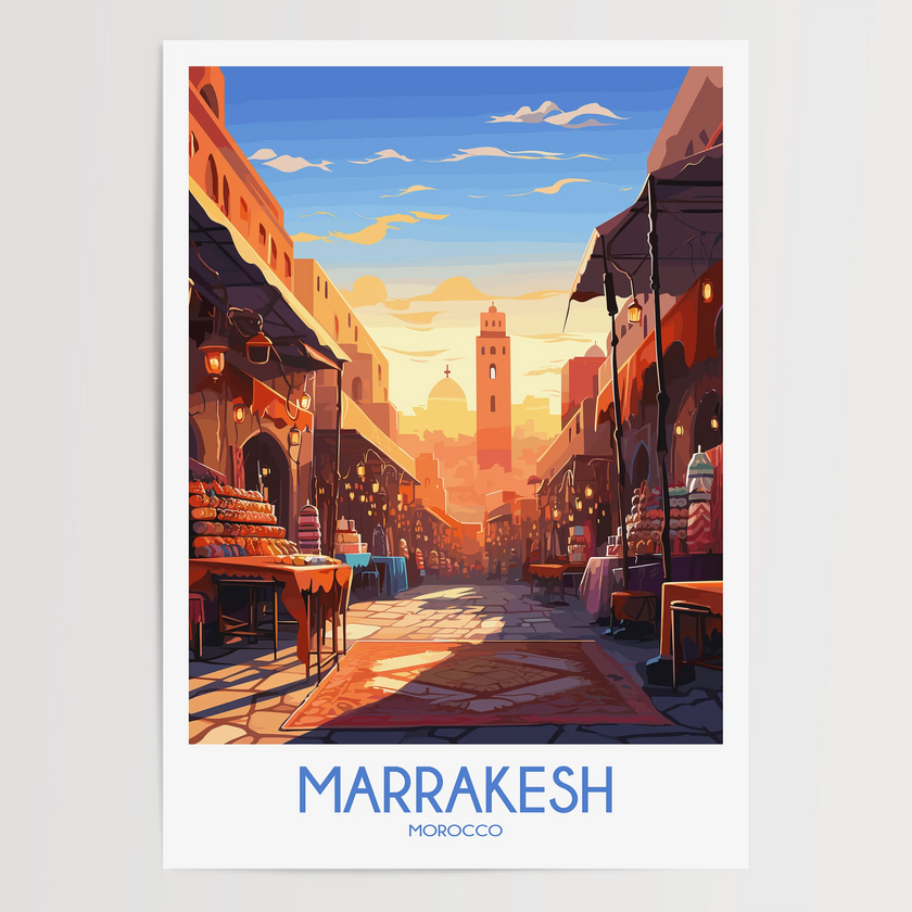 Marrakesh Vintage Style Print