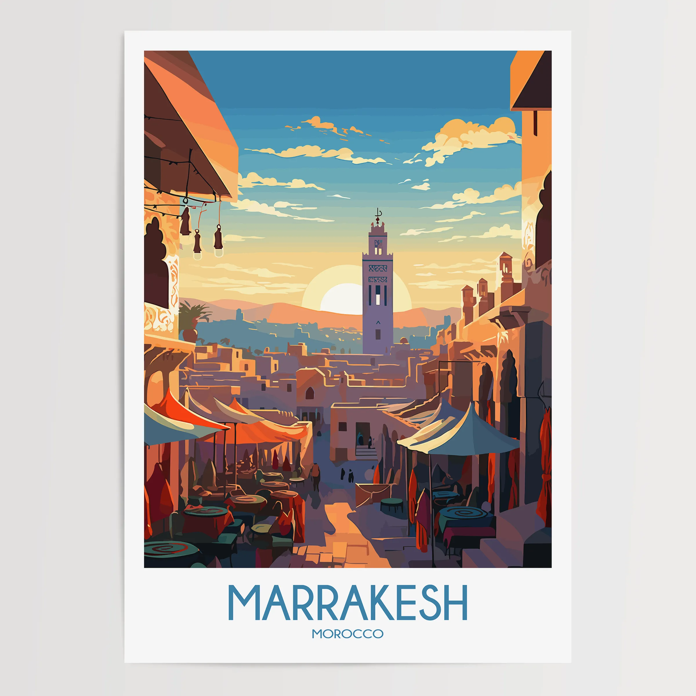 Marrakesh Vintage Style Print