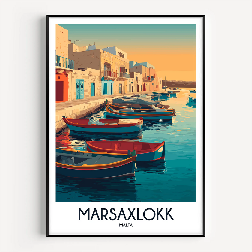 Marsaxlokk Destination Art Gift