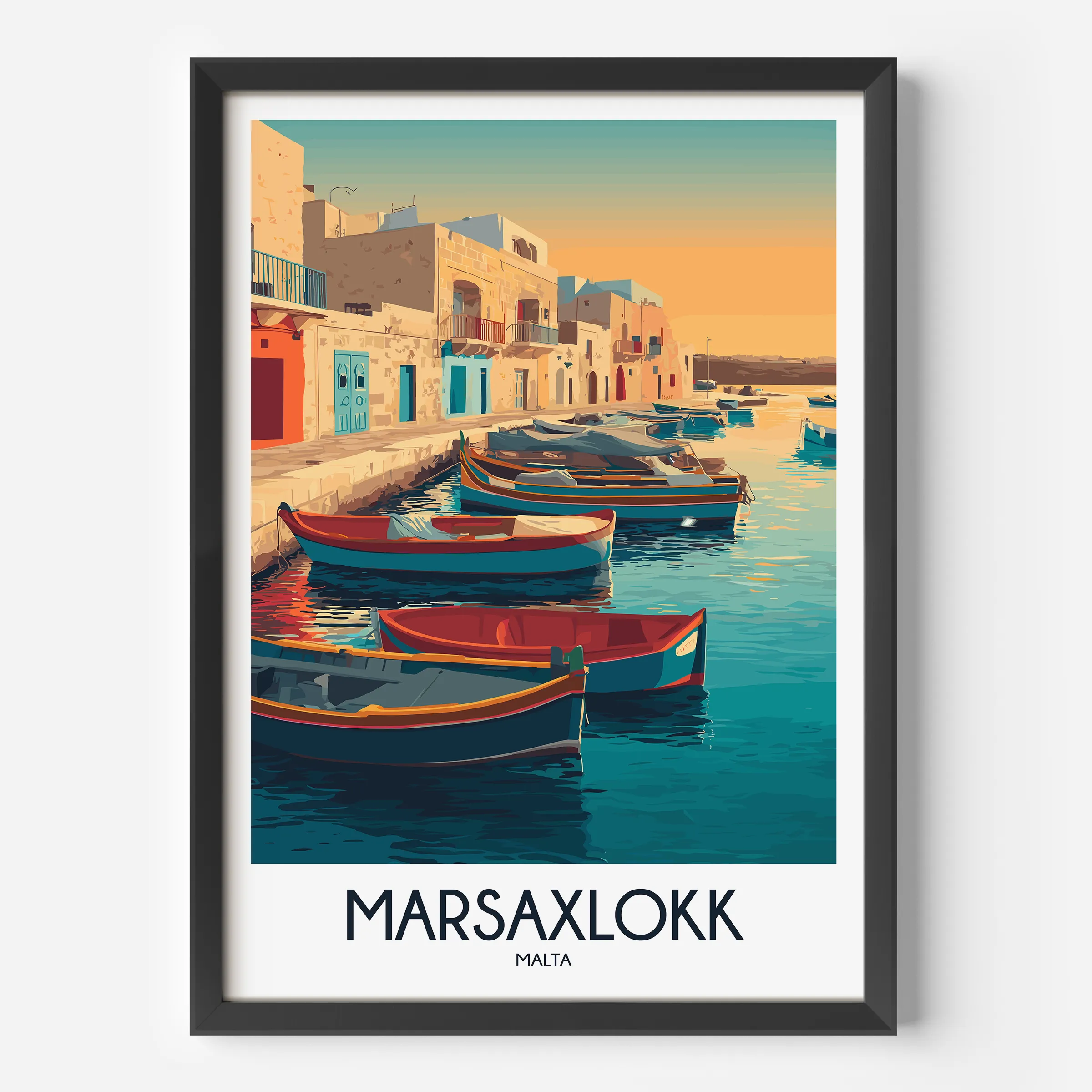 Marsaxlokk Minimalist Wall Art