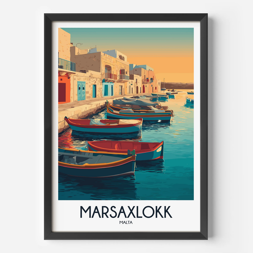 Marsaxlokk Minimalist Wall Art