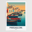 Marsaxlokk Modern Travel Poster