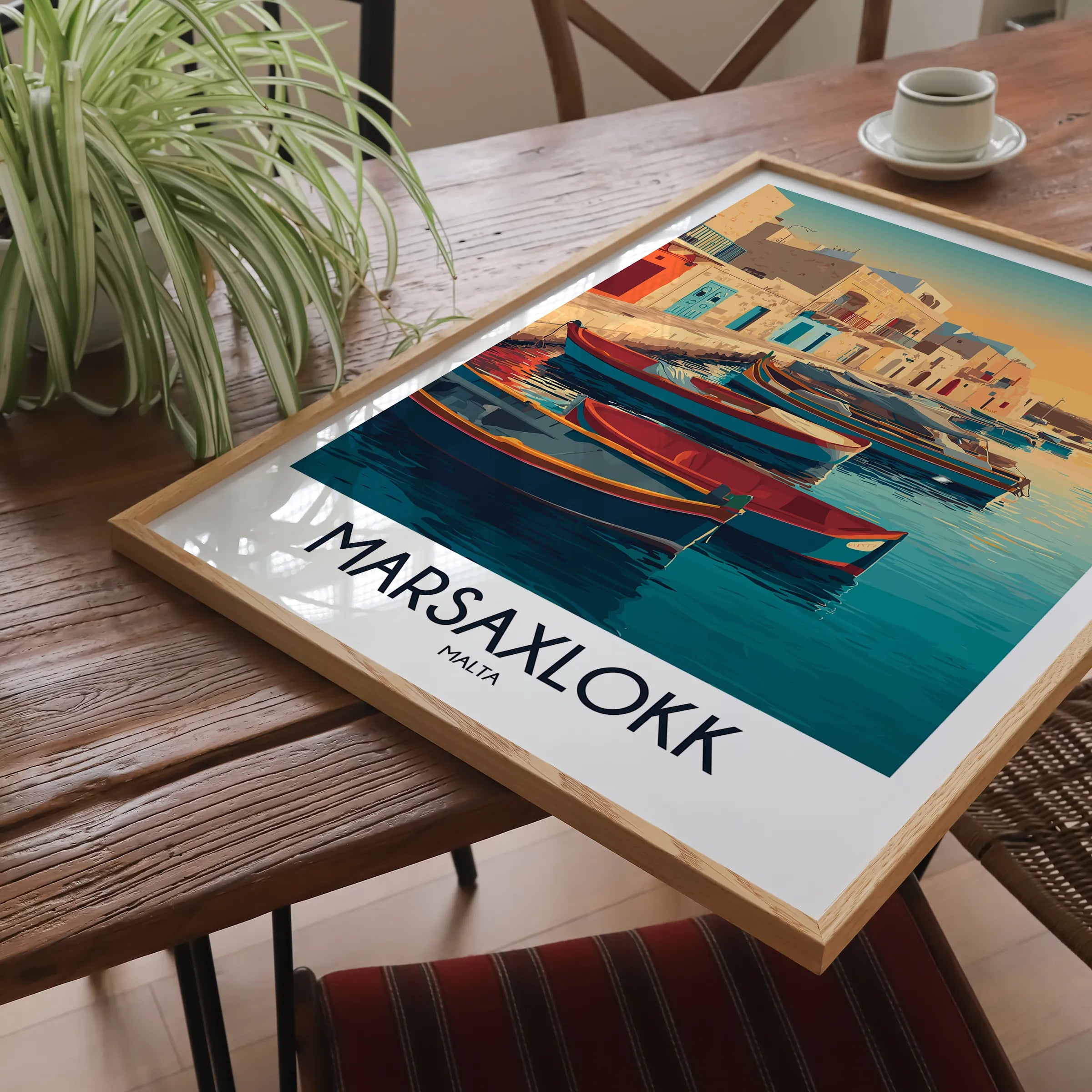 Marsaxlokk Vintage Style Print