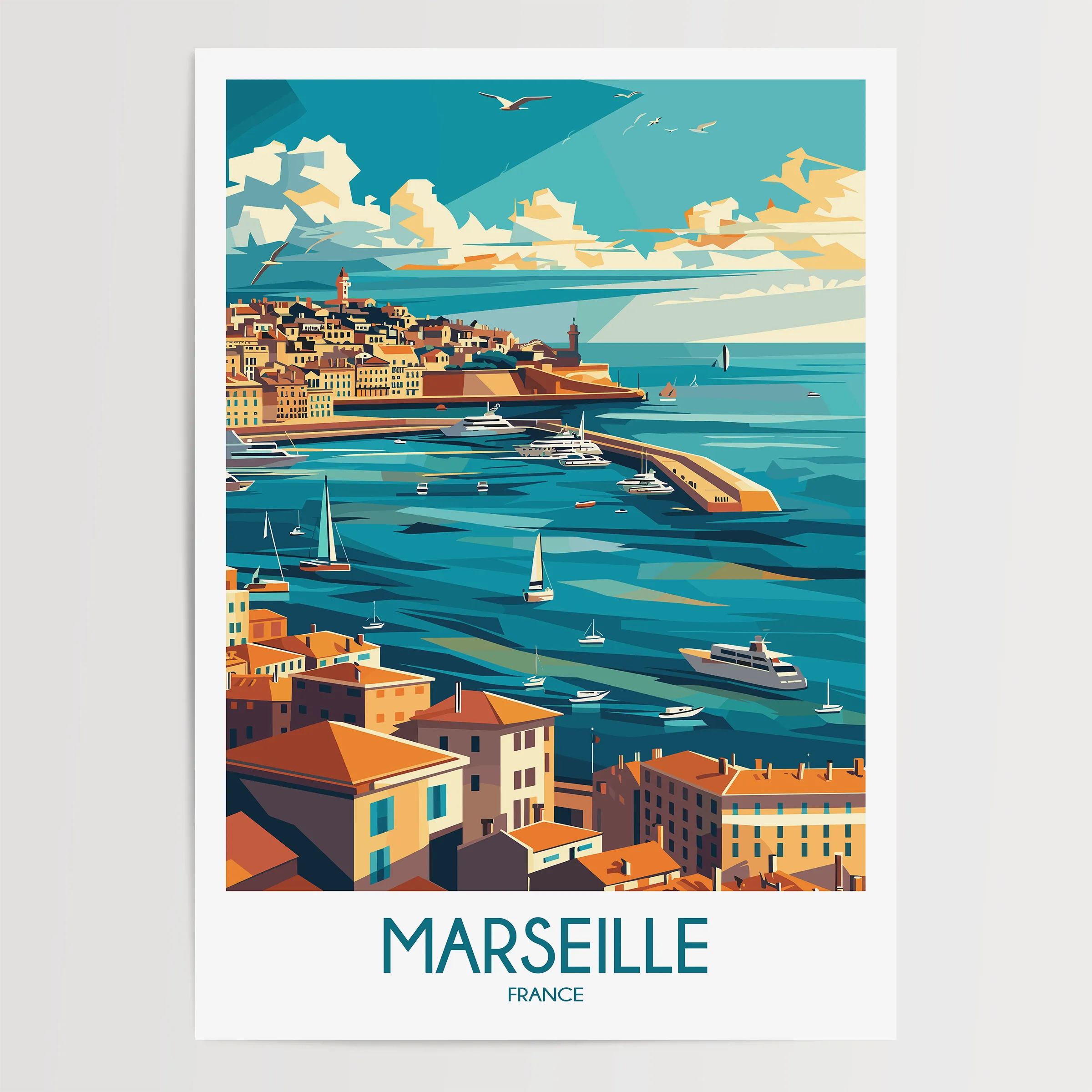 Marseille Destination Art Gift