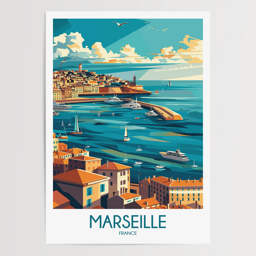 Marseille Destination Art Gift