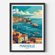 Marseille Souvenir Poster Print