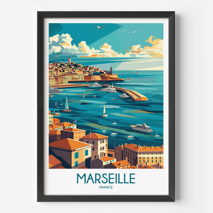 Marseille Souvenir Poster Print