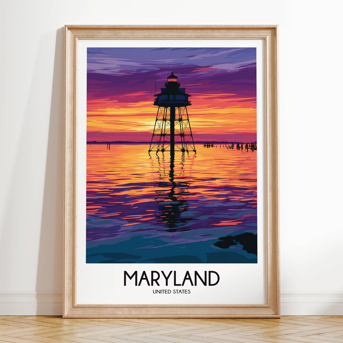 Maryland Minimalist Wall Art
