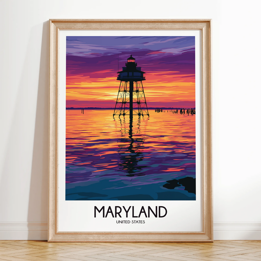 Maryland Minimalist Wall Art