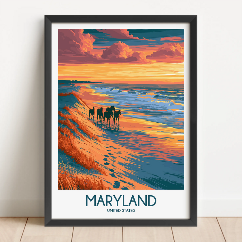 Maryland Minimalist Wall Art