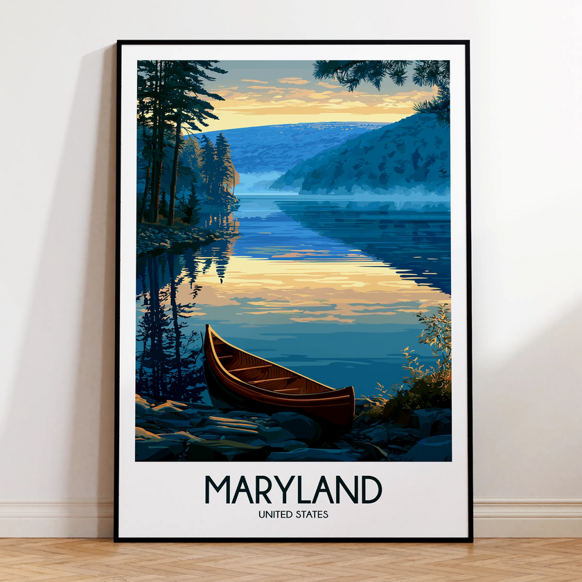 Maryland Minimalist Wall Art