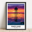Maryland Modern Travel Poster