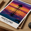 Maryland Retro Travel Illustration