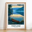 Maryland Souvenir Poster Print