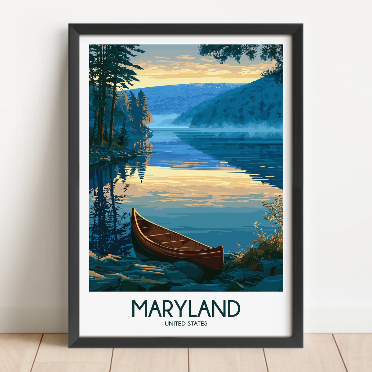 Maryland Vintage Style Print