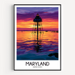 Maryland Vintage Style Print