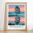 Massachusetts Destination Art Gift