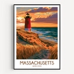 Massachusetts Souvenir Poster Print