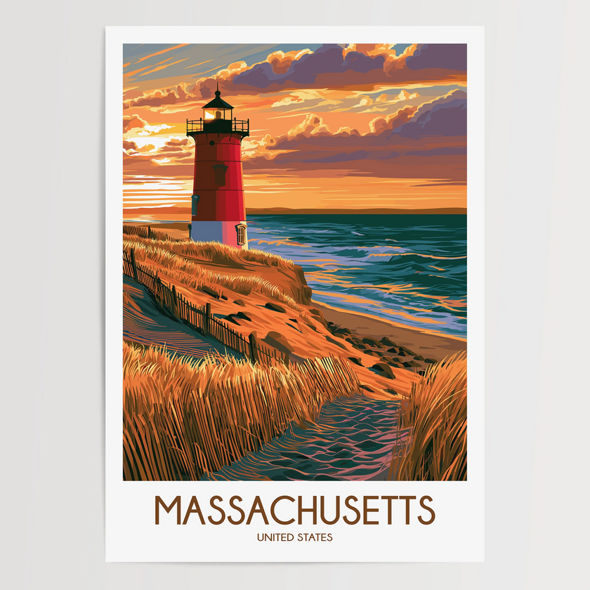 Massachusetts Travel Memory Gift