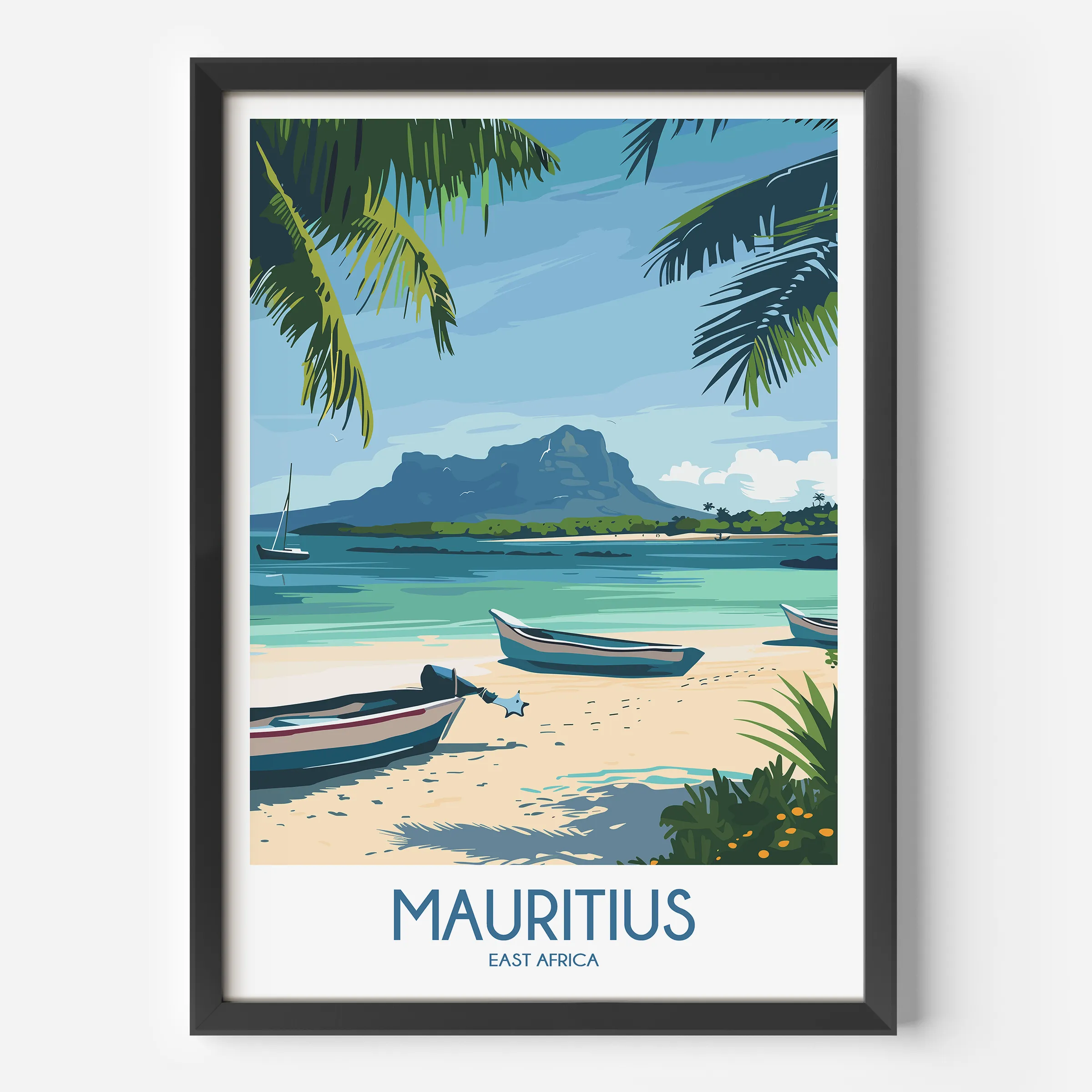 Mauritius Minimalist Wall Art