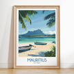 Mauritius Vintage Style Print
