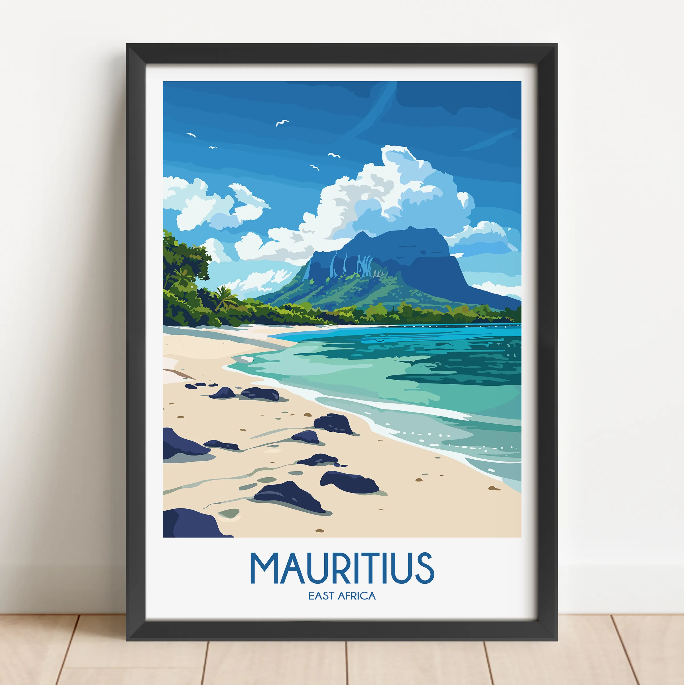 Mauritius Vintage Style Print