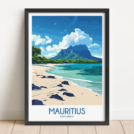 Mauritius Vintage Style Print