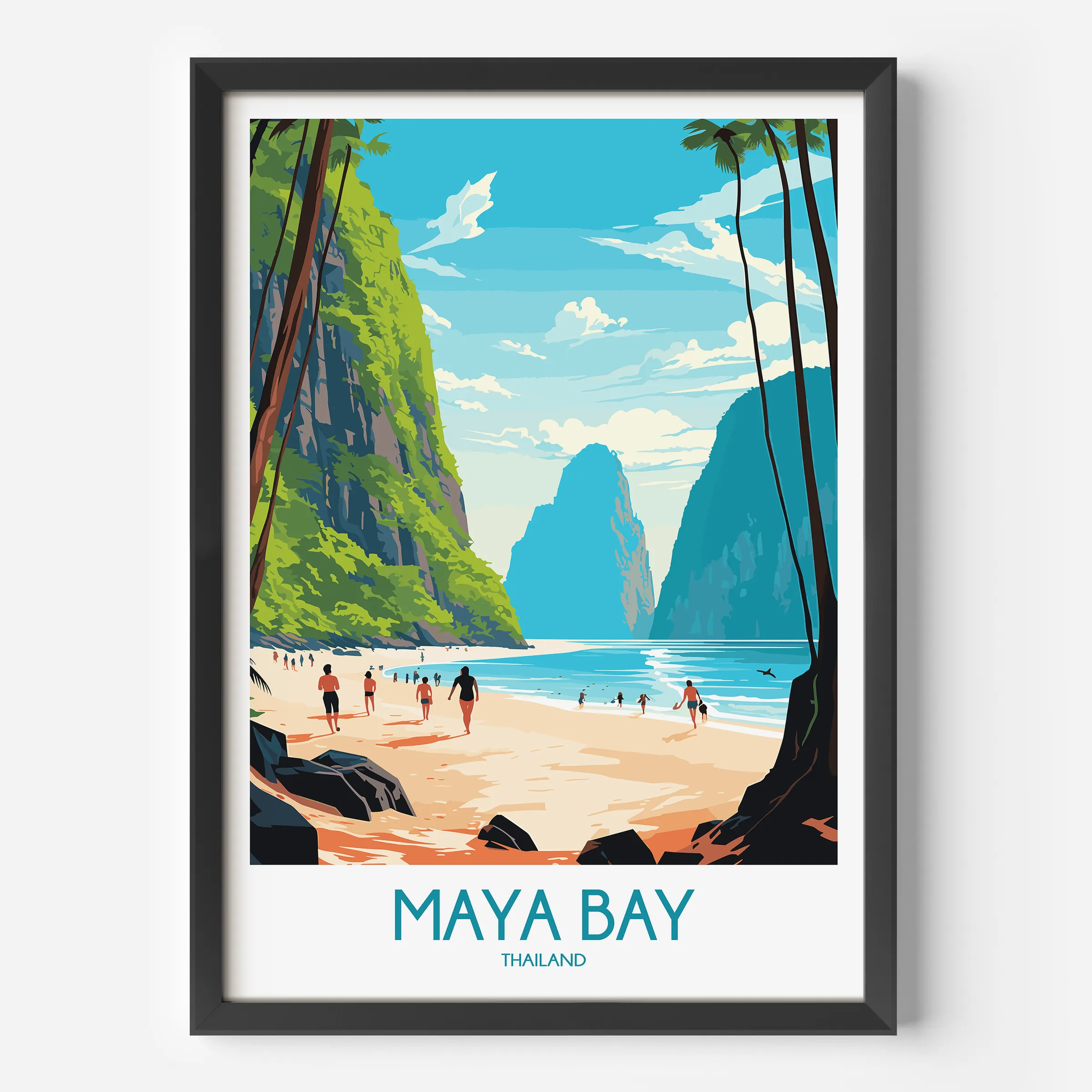 Maya Bay Destination Art Gift
