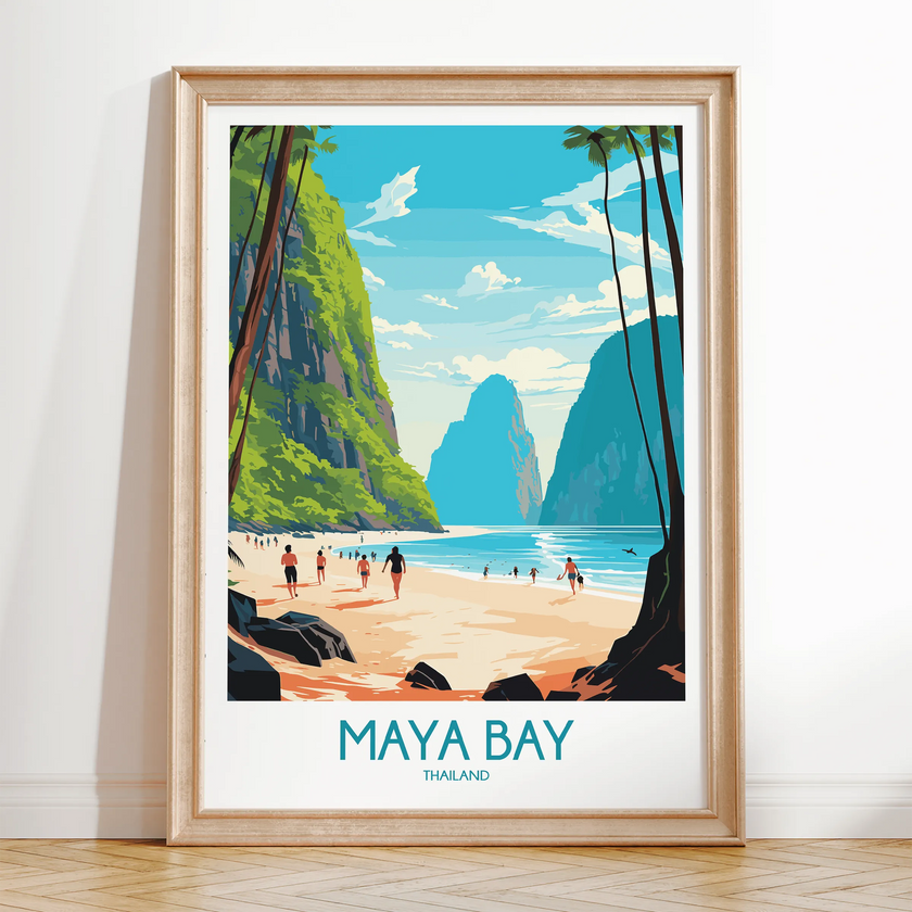 Maya Bay Minimalist Wall Art