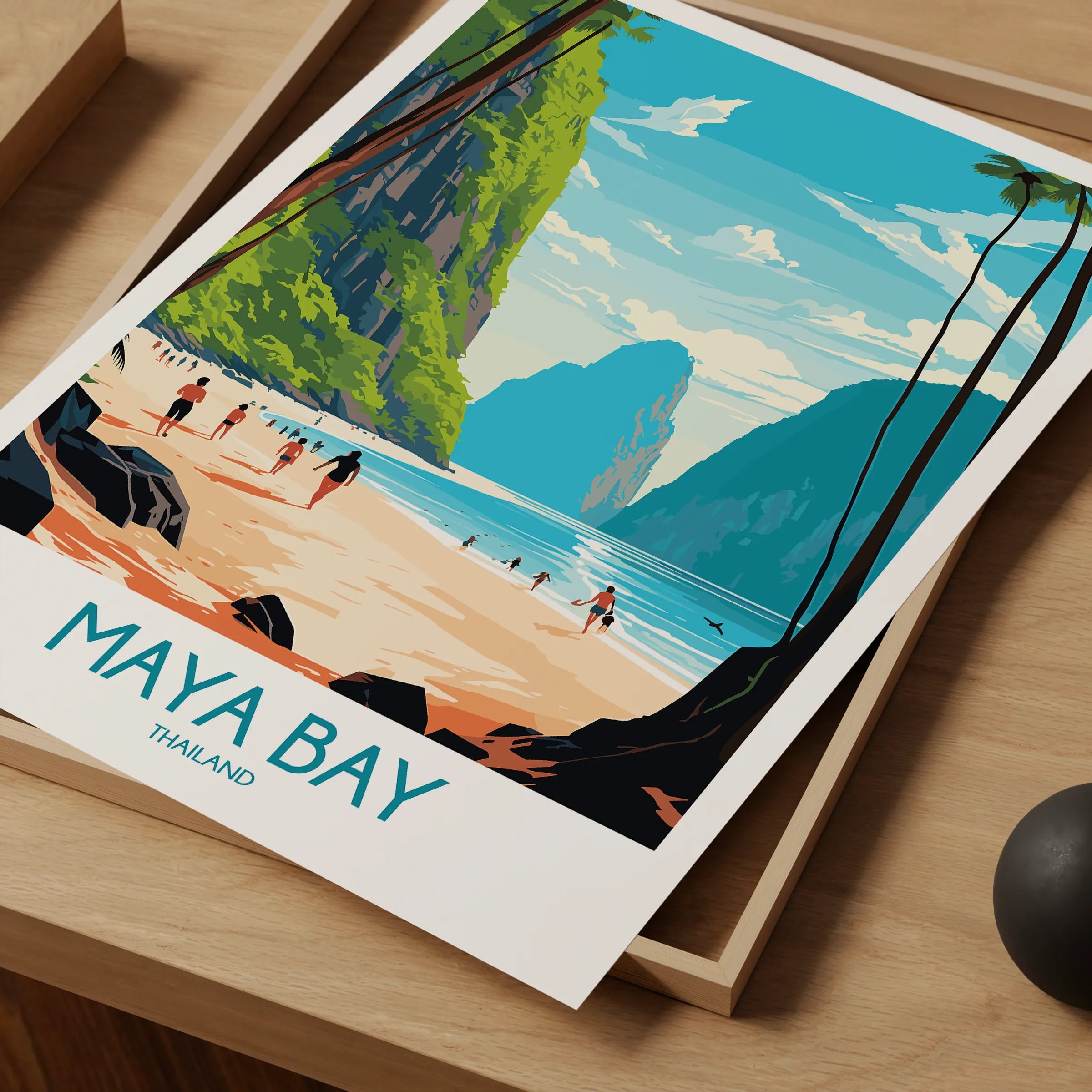 Maya Bay Vintage Style Print