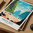 Maya Bay Vintage Style Print