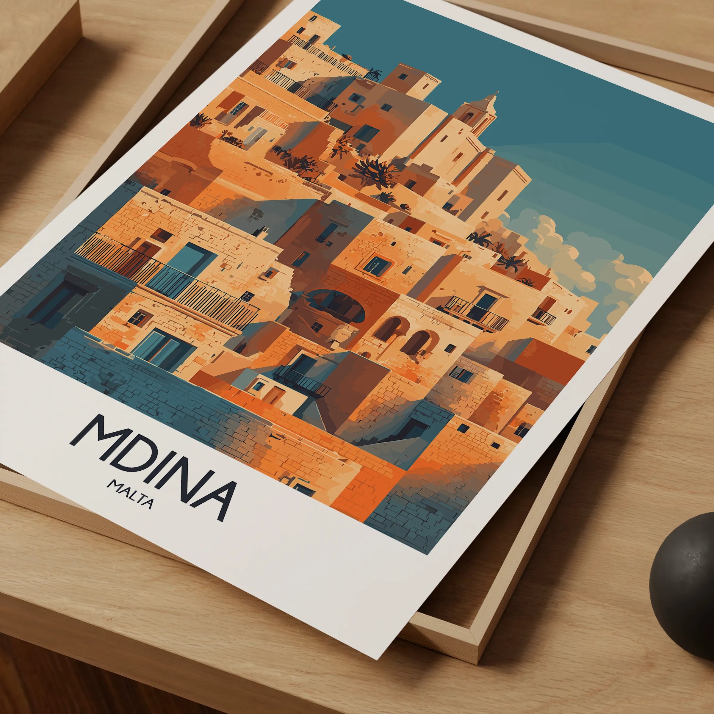 Mdina Modern Travel Poster