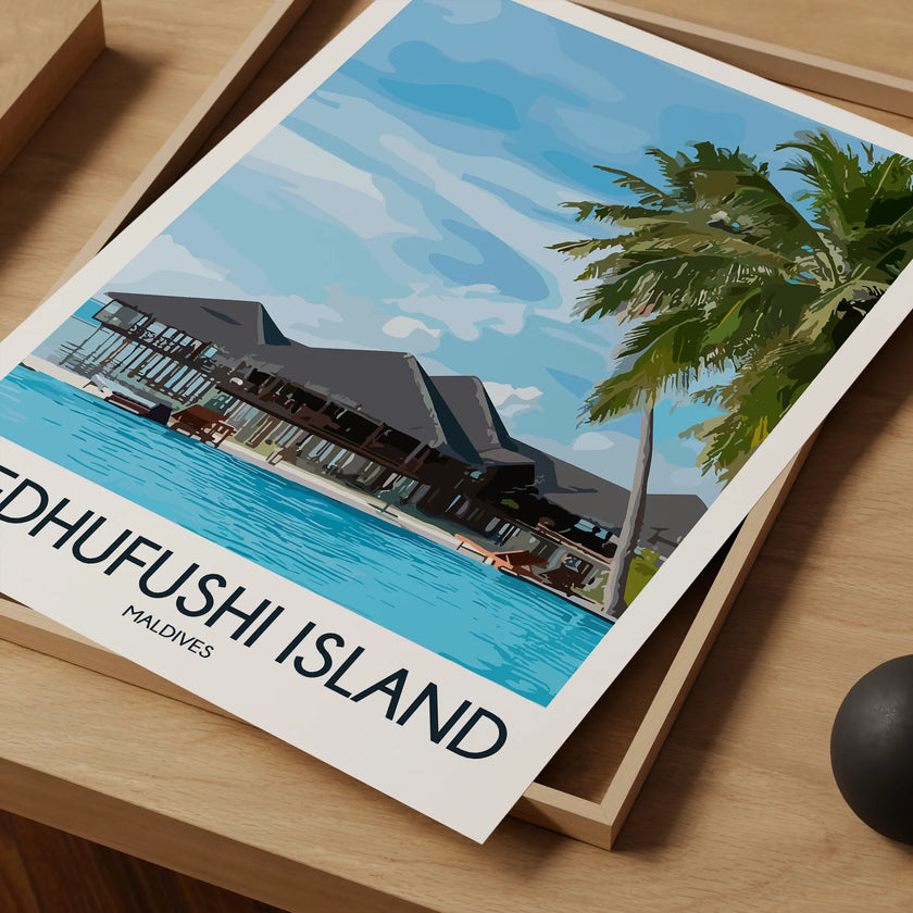 Medhufushi Island Scenic Landscape Art