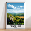 Mendip Hills Destination Art Gift